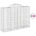 Coșuri gabion arcuite 30 buc, 200x50x140/160cm, fier galvanizat - WALTI WALTI