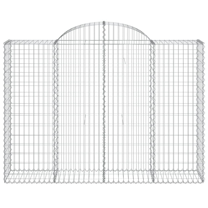 Coșuri gabion arcuite 50 buc, 200x50x140/160cm, fier galvanizat WALTI