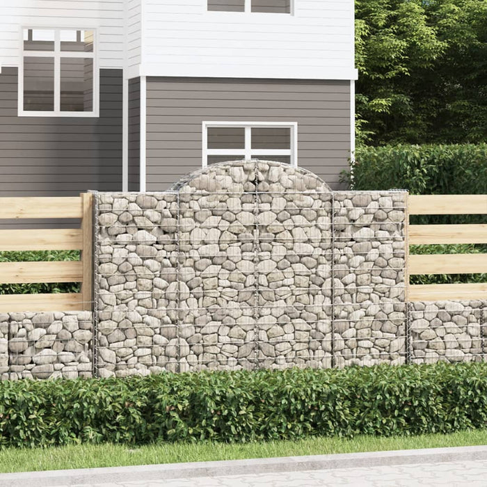 Coșuri gabion arcuite 50 buc, 200x50x140/160cm, fier galvanizat WALTI