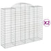 Coșuri gabion arcuite 2 buc, 200x50x160/180 cm, fier galvanizat - WALTI WALTI
