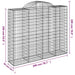Coșuri gabion arcuite 2 buc, 200x50x160/180 cm, fier galvanizat - WALTI WALTI