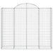 Coșuri gabion arcuite 3 buc, 200x50x160/180 cm, fier galvanizat - WALTI WALTI