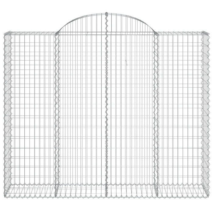 Coșuri gabion arcuite 4 buc, 200x50x160/180 cm, fier galvanizat - WALTI WALTI