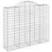 Coșuri gabion arcuite 5 buc, 200x50x160/180 cm, fier galvanizat - WALTI WALTI