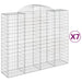 Coșuri gabion arcuite 7 buc, 200x50x160/180 cm, fier galvanizat - WALTI WALTI