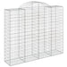 Coșuri gabion arcuite 8 buc, 200x50x160/180 cm, fier galvanizat - WALTI WALTI
