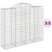 Coșuri gabion arcuite 9 buc, 200x50x160/180 cm, fier galvanizat - WALTI WALTI
