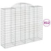 Coș gabion arcuit, 12 buc, 200x50x160/180 cm, fier galvanizat - WALTI WALTI