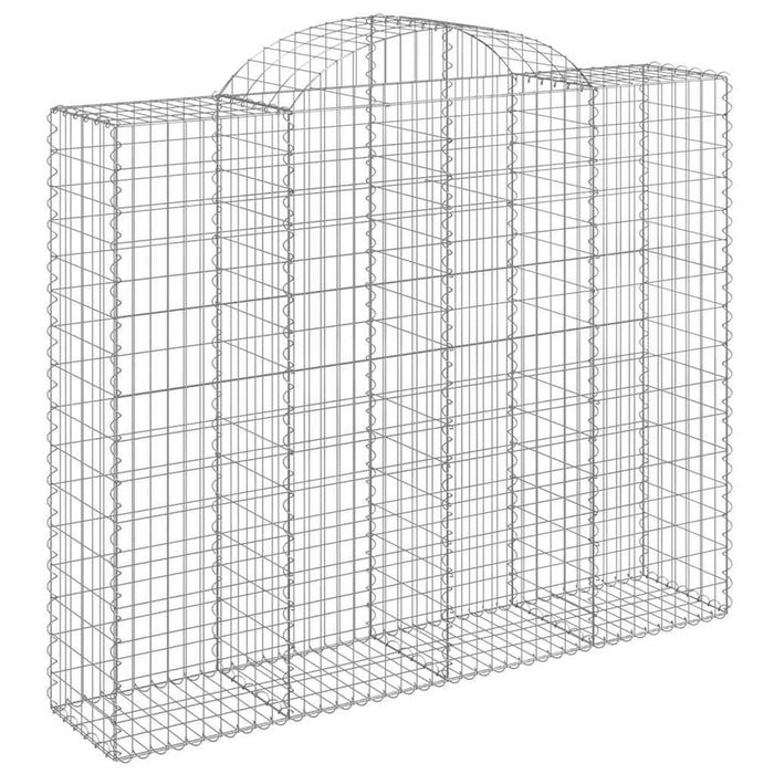Coș gabion arcuit, 15 buc, 200x50x160/180 cm, fier galvanizat - WALTI WALTI