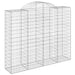 Coș gabion arcuit, 15 buc, 200x50x160/180 cm, fier galvanizat - WALTI WALTI