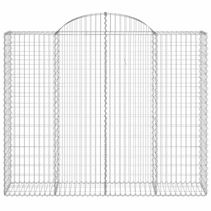 Coș gabion arcuit, 15 buc, 200x50x160/180 cm, fier galvanizat - WALTI WALTI