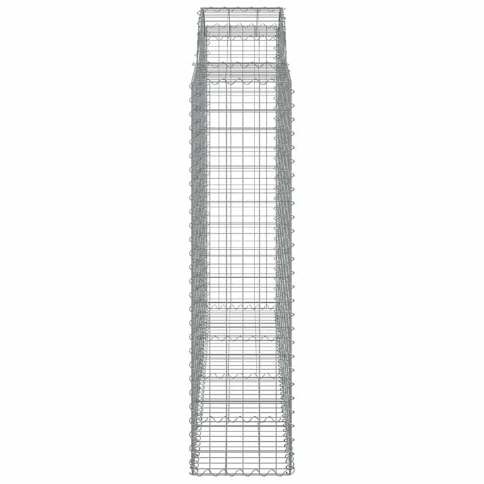 Coș gabion arcuit, 15 buc, 200x50x160/180 cm, fier galvanizat - WALTI WALTI