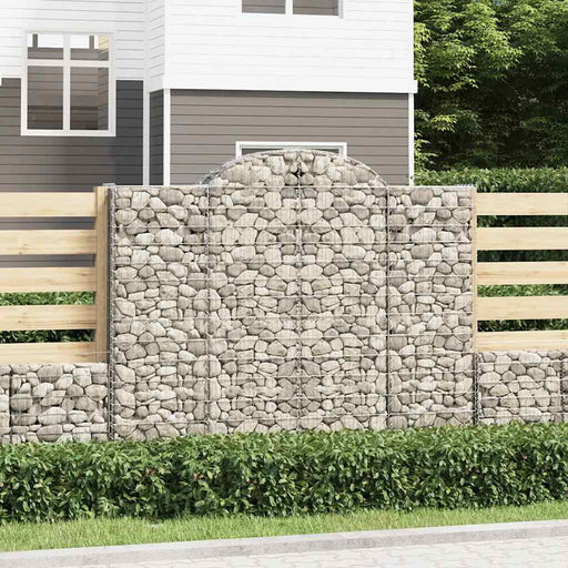 Coș gabion arcuit, 15 buc, 200x50x160/180 cm, fier galvanizat - WALTI WALTI