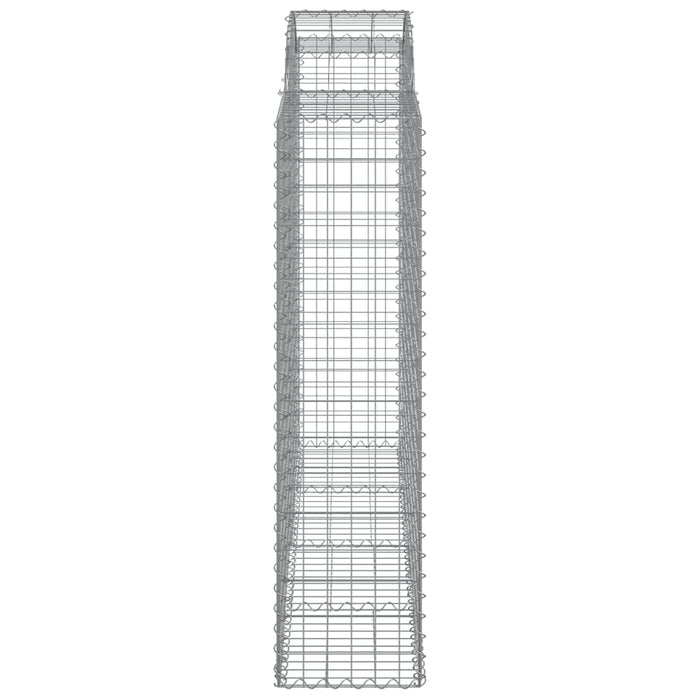 Coșuri gabion arcuite 50 buc, 200x50x160/180cm, fier galvanizat WALTI