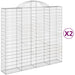 Coșuri gabion arcuite 2 buc, 200x50x180/200 cm, fier galvanizat - WALTI WALTI