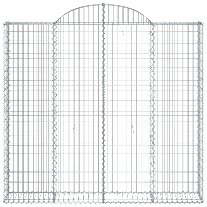 Coșuri gabion arcuite 2 buc, 200x50x180/200 cm, fier galvanizat - WALTI WALTI