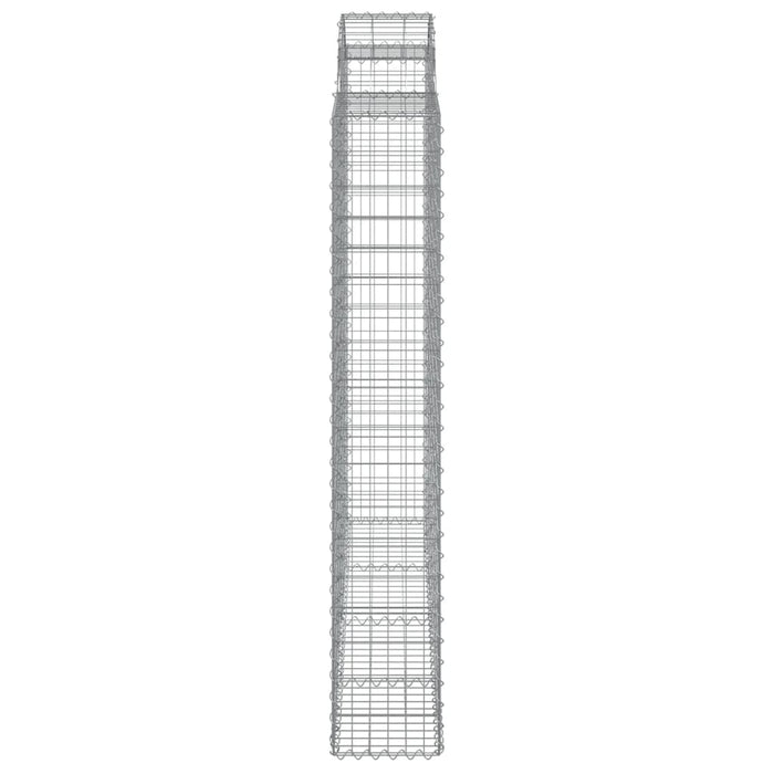 Coșuri gabion arcuite 3 buc, 200x50x180/200 cm, fier galvanizat - WALTI WALTI