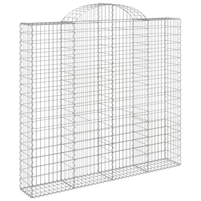 Coșuri gabion arcuite 5 buc, 200x50x180/200 cm, fier galvanizat WALTI