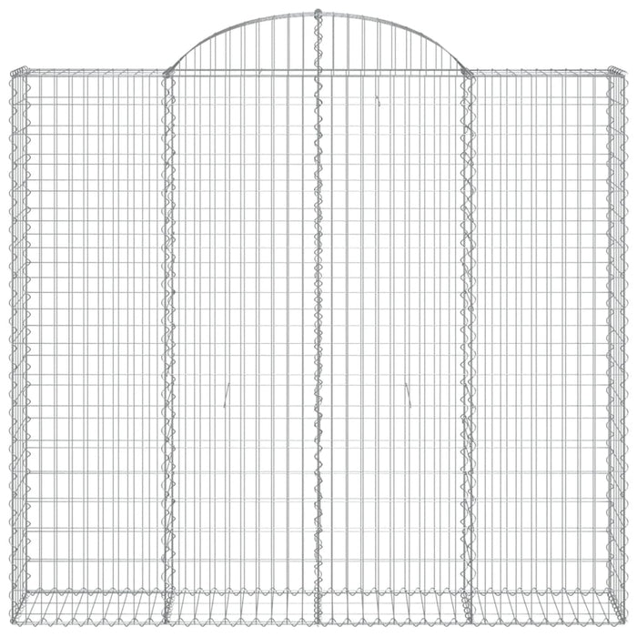 Coșuri gabion arcuite 5 buc, 200x50x180/200 cm, fier galvanizat WALTI