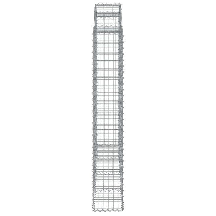 Coșuri gabion arcuite 5 buc, 200x50x180/200 cm, fier galvanizat WALTI