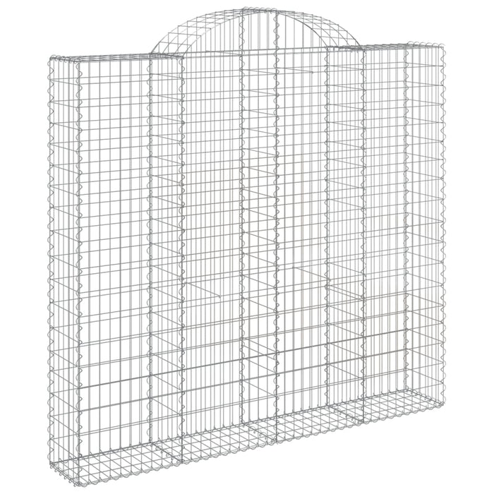Coșuri gabion arcuite 6 buc, 200x50x180/200 cm, fier galvanizat WALTI