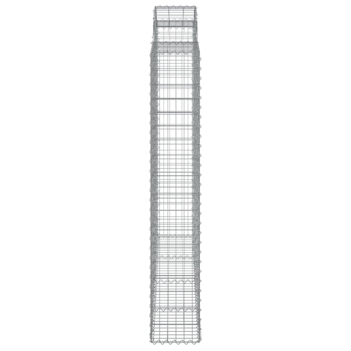 Coșuri gabion arcuite 6 buc, 200x50x180/200 cm, fier galvanizat WALTI