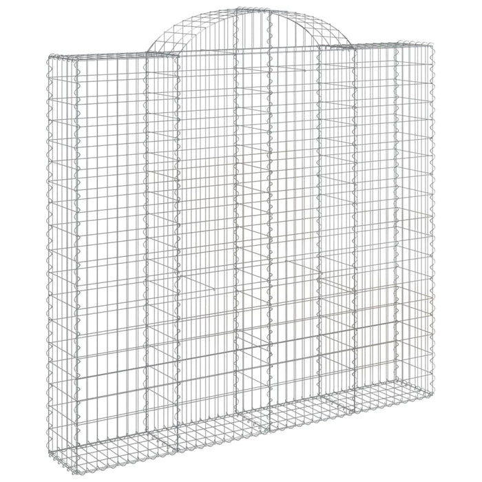 Coșuri gabion arcuite 8 buc, 200x50x180/200 cm, fier galvanizat WALTI