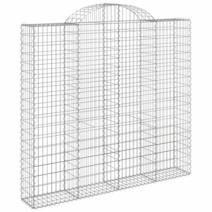 Coșuri gabion arcuite 9 buc, 200x50x180/200 cm, fier galvanizat WALTI