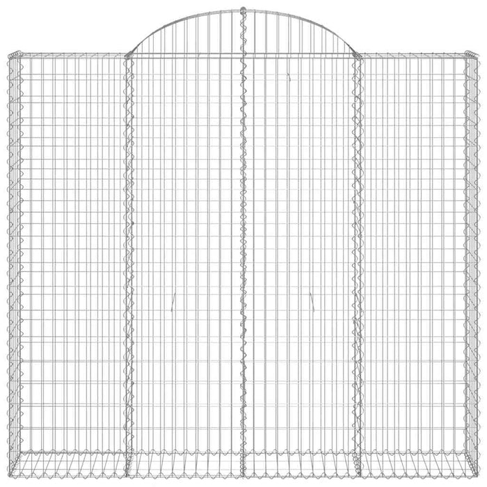 Coșuri gabion arcuite 9 buc, 200x50x180/200 cm, fier galvanizat WALTI