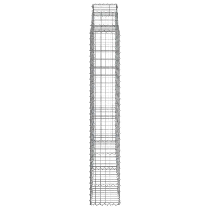 Coșuri gabion arcuite 9 buc, 200x50x180/200 cm, fier galvanizat WALTI