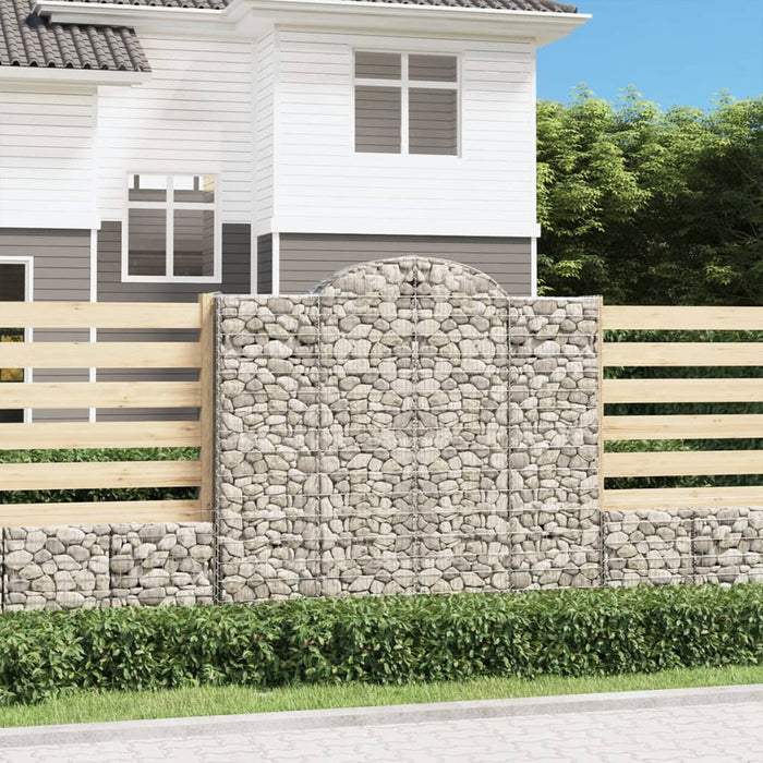 Coșuri gabion arcuite 11 buc, 200x50x180/200cm, fier galvanizat WALTI