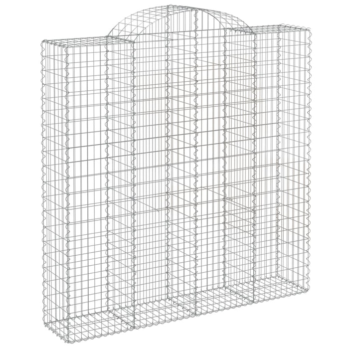 Coșuri gabion arcuite, 2 buc 200x50x200/220 cm, fier galvanizat - WALTI WALTI