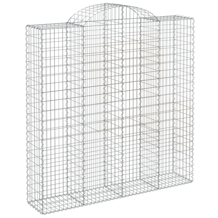 Coșuri gabion arcuite, 4 buc 200x50x200/220 cm, fier galvanizat - WALTI WALTI