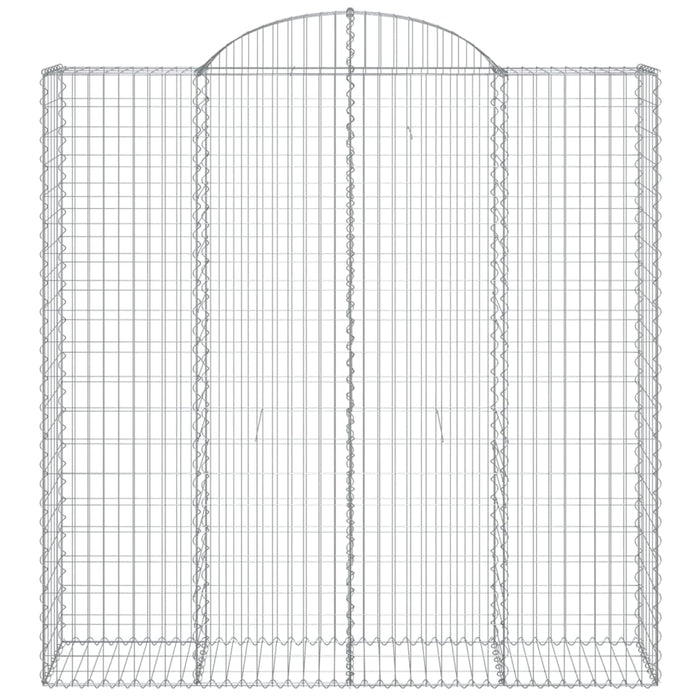 Coșuri gabion arcuite, 4 buc 200x50x200/220 cm, fier galvanizat - WALTI WALTI