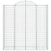 Coșuri gabion arcuite, 4 buc 200x50x200/220 cm, fier galvanizat - WALTI WALTI