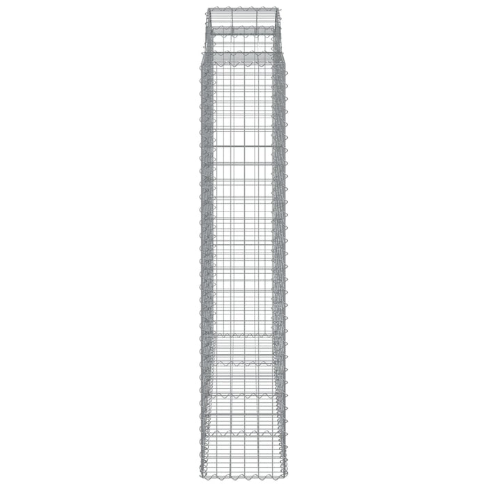 Coșuri gabion arcuite, 4 buc 200x50x200/220 cm, fier galvanizat - WALTI WALTI