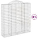 Coșuri gabion arcuite, 5 buc 200x50x200/220 cm, fier galvanizat - WALTI WALTI