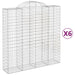 Coșuri gabion arcuite, 6 buc 200x50x200/220 cm, fier galvanizat - WALTI WALTI
