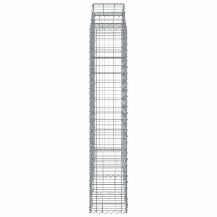 Coșuri gabion arcuite, 7 buc 200x50x200/220 cm, fier galvanizat - WALTI WALTI