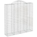 Coșuri gabion arcuite, 8 buc 200x50x200/220 cm, fier galvanizat - WALTI WALTI