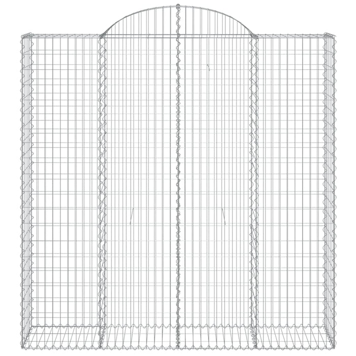 Coșuri gabion arcuite, 8 buc 200x50x200/220 cm, fier galvanizat - WALTI WALTI