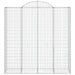 Coșuri gabion arcuite, 8 buc 200x50x200/220 cm, fier galvanizat - WALTI WALTI