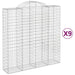 Coșuri gabion arcuite, 9 buc 200x50x200/220 cm, fier galvanizat - WALTI WALTI