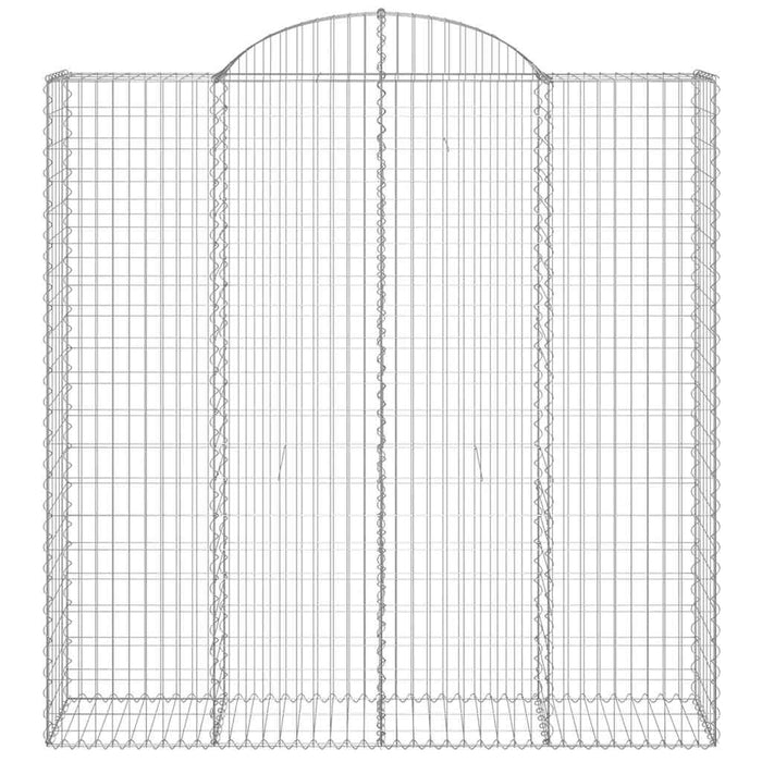 Coșuri gabion arcuite, 9 buc 200x50x200/220 cm, fier galvanizat - WALTI WALTI