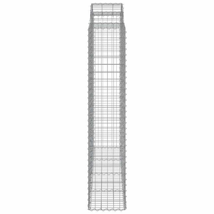 Coșuri gabion arcuite, 9 buc 200x50x200/220 cm, fier galvanizat - WALTI WALTI