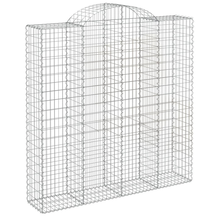 Coșuri gabion arcuite, 10 buc 200x50x200/220cm, fier galvanizat - WALTI WALTI