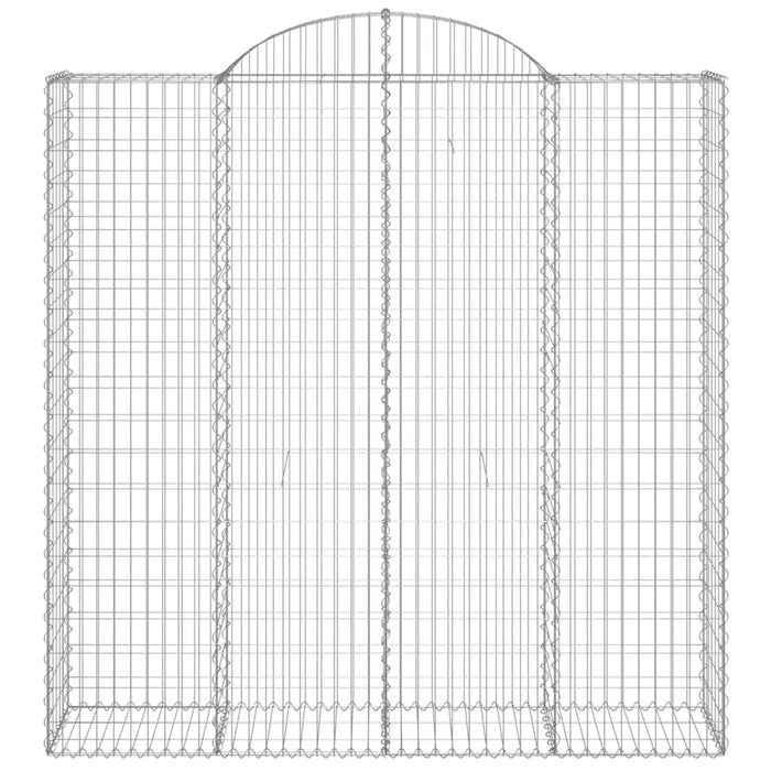 Coșuri gabion arcuite, 10 buc 200x50x200/220cm, fier galvanizat - WALTI WALTI