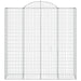 Coșuri gabion arcuite, 10 buc 200x50x200/220cm, fier galvanizat - WALTI WALTI