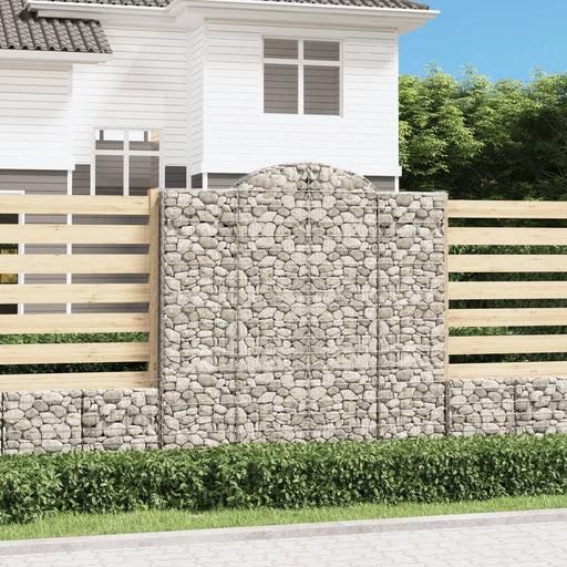 Coșuri gabion arcuite, 10 buc 200x50x200/220cm, fier galvanizat - WALTI WALTI