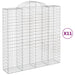 Coșuri gabion arcuite, 11 buc 200x50x200/220cm, fier galvanizat - WALTI WALTI